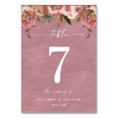 Bloeiende Chic Wilde Roos Roze Bruiloft Kaart (Voorkant)