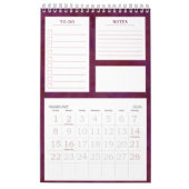 Bloeiende chique bloemen persoonlijke maandelijkse kalender (Feb 2026)