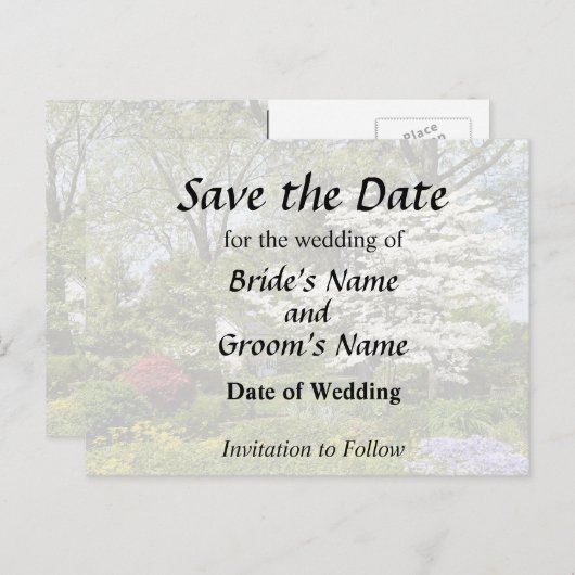 Bloeiende Cornus Aankondigingskaart (Voorkant / Achterkant)