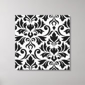 Bloeiende Damask Art I BW Canvas Afdruk (Voorkant)