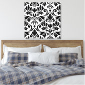 Bloeiende Damask Art I BW Canvas Afdruk (Insitu (Slaapkamer))