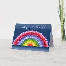 Bloeiende de verjaardagskaart van de Regenboog Kaart