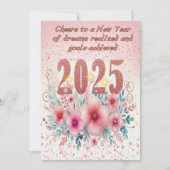 Bloeiende dromen 2025 feestdagenkaart (Voorkant)