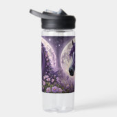 Bloeiende dromen: het Paarse Floral Fantasy Horse Waterfles (Rechts)