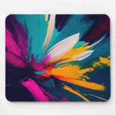 Bloeiende Dromen – Levendig Abstract Bloemstuk Muismat (Voorkant)