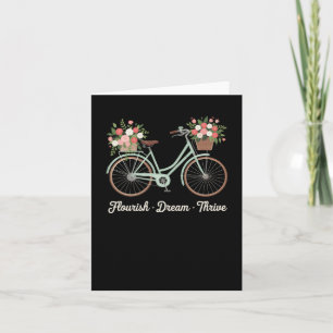 Bloeiende droom gedijen bloemenfiets Trump subtiel Kaart