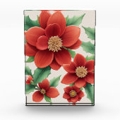 Bloeiende Elegantie 3D Bloem Thuis Decor Delight Fotoblokken (Voorkant)