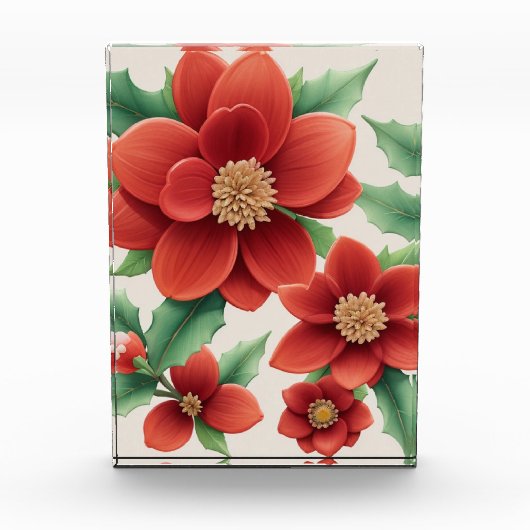 Bloeiende Elegantie 3D Bloem Thuis Decor Delight Fotoblokken (Voorkant)