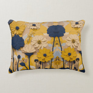 Bloeiende Elegantie: Bloemen Sierkussen Accent Kussen