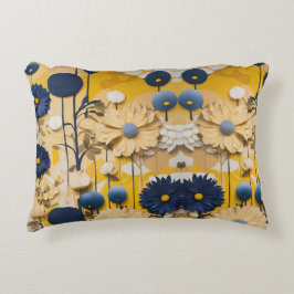 Bloeiende Elegantie: Bloemen Sierkussen Accent Kussen