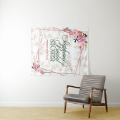 Bloeiende elegantie: een bloemige fantasie wandtap wandkleed (In Situ (horizontaal))