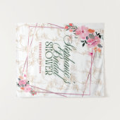 Bloeiende elegantie: een bloemige fantasie wandtap wandkleed (Voorkant (horizontaal))