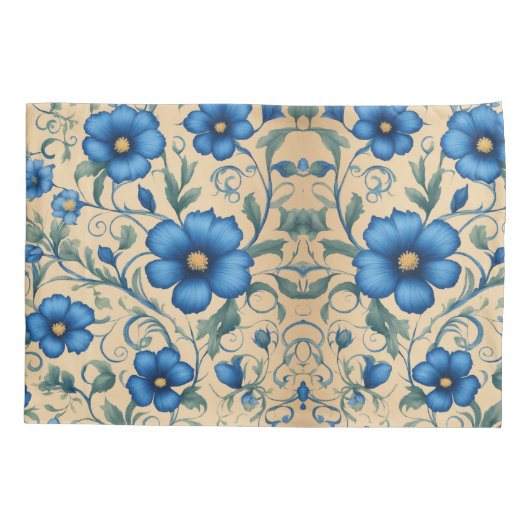 Bloeiende elegantie: Floral Design Kussensloop (Achterkant)