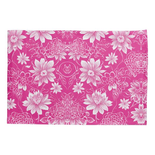 Bloeiende elegantie: Floral Design Kussensloop (Achterkant)