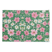 Bloeiende elegantie: Floral Design Kussensloop (Achterkant)