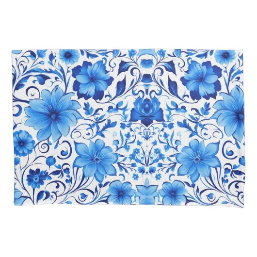 Bloeiende elegantie: Floral Design Kussensloop (Voorkant)