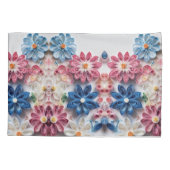 Bloeiende elegantie: Floral Design Kussensloop (Achterkant)