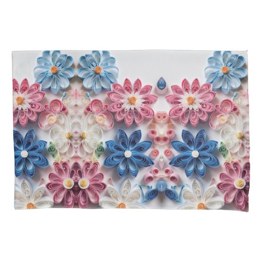 Bloeiende elegantie: Floral Design Kussensloop (Voorkant)