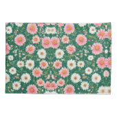 Bloeiende elegantie: Floral Design Kussensloop (Achterkant)