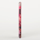Bloeiende Elegantie Fluweel Pastel Bloemen & Abstr iPhone Hoesje (Rechterkant)