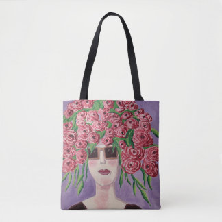 Bloeiende Gedachten: Mode Ontmoet Flora Tote Bag