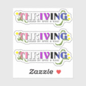 Bloeiende Genderfluid Pride Sticker (Vel)