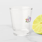 Bloeiende Genderfluïde Trots Shot Glas (Links)