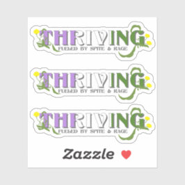 Bloeiende Genderqueer Pride Sticker