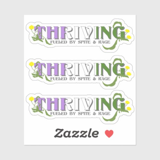 Bloeiende Genderqueer Pride Sticker (Vel)