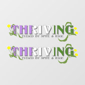 Bloeiende Genderqueer Trots Raamsticker (Vel)