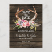 Bloeiende gewei land chique bruiloft aankondigingskaart (Voorkant)