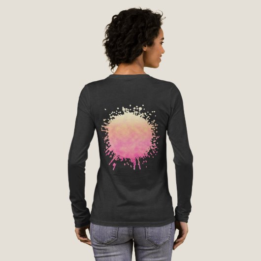 Bloeiende Gloed Tri-Blend Shirt (Achterkant)