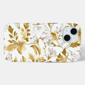 Bloeiende gouden bloemtak op witte achtergrond Case-Mate iPhone case (Achterkant (horizontaal))