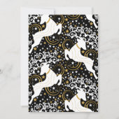 Bloeiende gouden kerst bloemenhert feestdagenkaart (Voorkant)