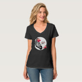 Bloeiende Grappige Zebra T-Shirt (Voorkant volledig)