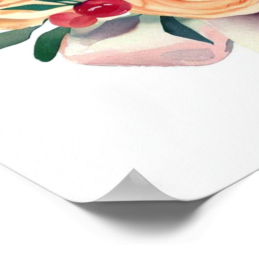 Bloeiende Harmonie, Bedieners Boeket (D) Poster (Hoek)