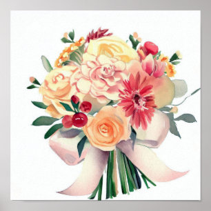 Bloeiende Harmonie, Bedieners Boeket (D) Poster