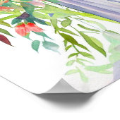 Bloeiende Harmonie, Bruidsboeket met Cascad effect Poster (Hoek)