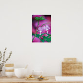 Bloeiende Harten Die In Tuin Verbinding Maken. Cre Poster (Keuken)