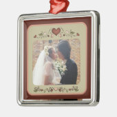 Bloeiende harten Foto Ornament (Links)
