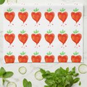 Bloeiende harten theedoek (Gevouwen)