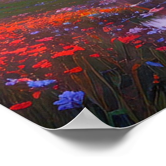 Bloeiende Haven in het Bos Poster (Hoek)