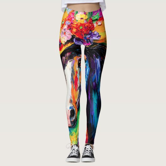 bloeiende hengst leggings (Voorkant)