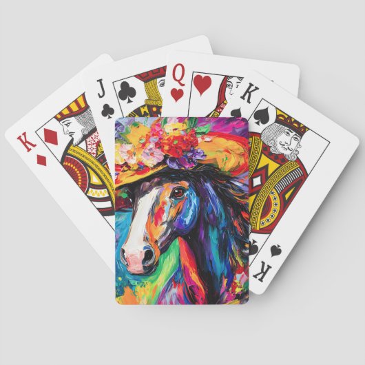 bloeiende hengst pokerkaarten (Achterkant)