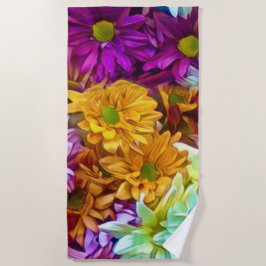 Bloeiende herfst badhanddoek