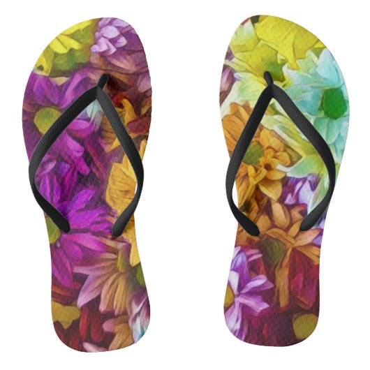 Bloeiende Herfst Teenslippers (Voetbed)