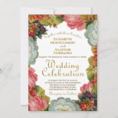 Bloeiende herfst Victoriaans Herfst Bloemen Bruilo Kaart (Voorkant)