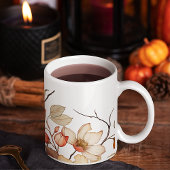 Bloeiende Herfst Waterverf Bloemen Koffiemok