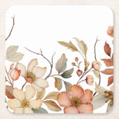 Bloeiende herfst Waterverf Herfst Onderzetter (Voorkant)