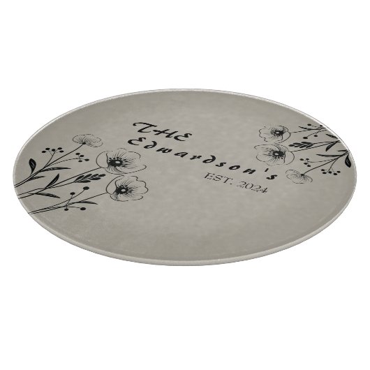 Bloeiende herinneringen snijplank (Hoek)